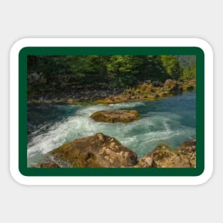 Una River at Bottom of Strbacki Buk in Bosnia Sticker